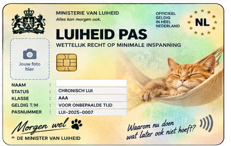 Luiheid pas