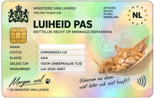 Luiheid pas